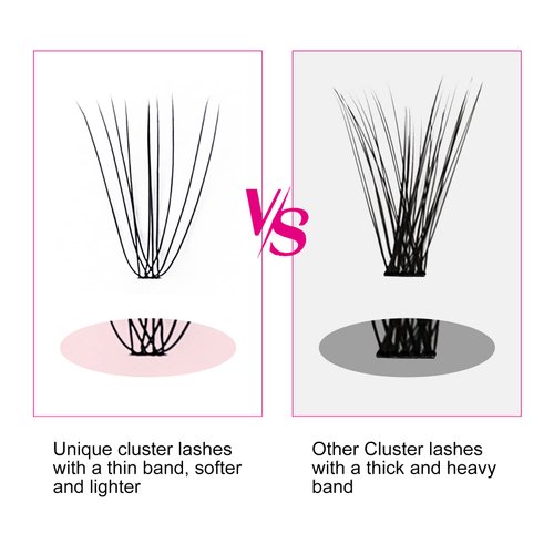 FADLASH Lash Clusters Extensions Individual Lashes Natural Soft 120pcs 10D C Cur Natural Long Black Faux Mink Volume Lash Extensions Reusable Artificial Eyelashes (10D-0.07-C, 8-15mm)