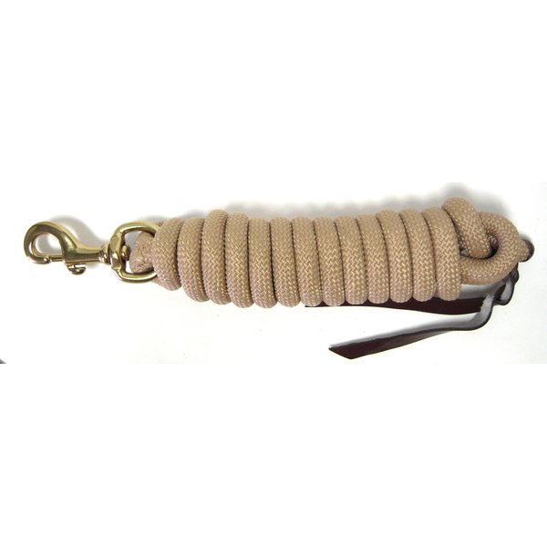 Hamilton Cowboy Braided Rope Lead, Tan, 5/8" Thick x 10' Long