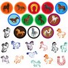 Cinrobiye 24 Pcs Horse Stampers for Boys Girls, Farmhouse Pony Party Supplies Favors, Classroom Rewards Prizes, Goody Bag Treat Bag Stuff for Western Horses Birthday Party Cowboy Pinatas Gifts(Horse)