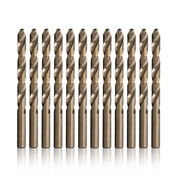 Drill America - DWDCOFP12 F Cobalt Drill Bit (Pack of 12), DWDCO Series
