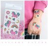 Yobbai Glitter Temporary Tattoos for Kids, Mixed Styles Butterfly, Panda, Sea Creature, Mermaid and Dinosaur Tattoo Stickers, Waterproof Fake Tattoos for Birthday Party Favors Goodie Bags Stuffers