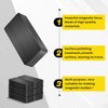 TRYMAG 12 Packs Ferrite Large Block Magnets, 1 7/8" x 7/8" x 3/8" Heavy Duty Industrial Rectangular Ceramic Magnets for Crafts, Fridge, DIY, Science and Cruises(Grade 8)