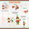 Chiisong 48 Pcs Christmas Craft Kits for Kids DIY Christmas Ornament Kit Make Your Own Xmas Arts and Crafts Xmas Elf Decor with Stickers for Xmas Holiday Class Home Party Favors Supplies (Elf)