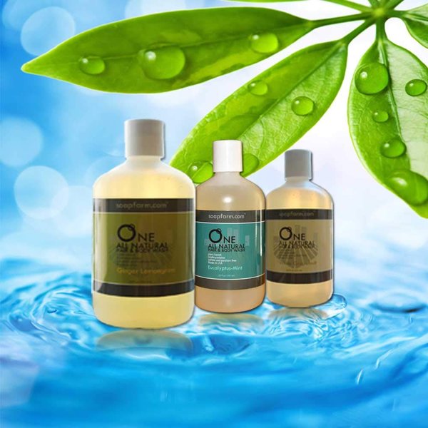Soap Farm ONE Natural (Essential Oils) Hair & Body Wash 20 oz. 3 Pack