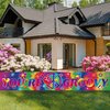 LOONELO Groovy Long Banner with 118X19.7 inch,60's Carnival Groovy Party Decoration Banner,Groovy Photography Backdrop Party Supplies for Retro Hippie Party Decorations