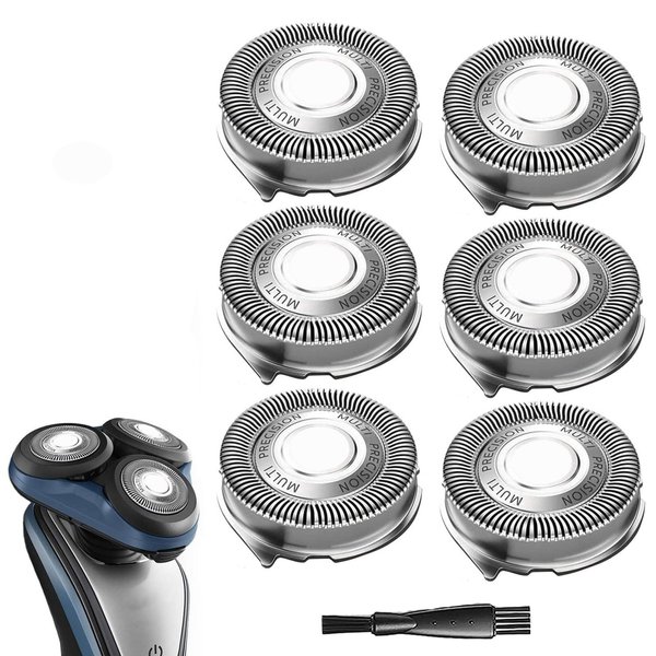 SH50/52 Replacement Heads Blade Compatible with Philips Series 5000 Shavers, PowerTouch, AquaTouch, OEM SH50 MultiPrecision Blades Upgrade Head Blades Fit for Norelco Series 5000 Electric Shavers