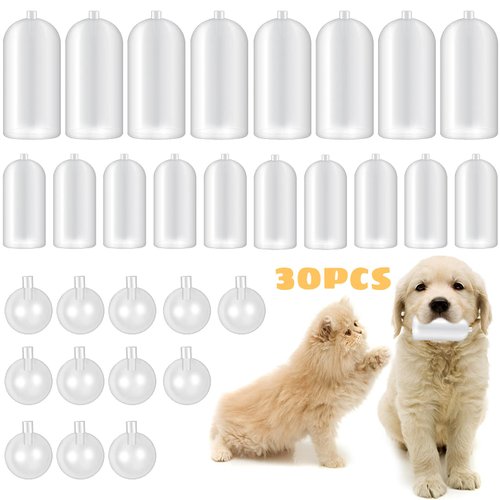 Dxmimer 30 Pack Replacement Squeakers for Dog Toys, Plastic Dog Toy Squeakers Repair Squeaky Dog Toys DIY Toy Accessories Pet Squeaker Insert Replacement Cat Dog Toys （3 Models）