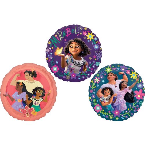 Anagram 17" Encanto Mirabel Isabela and Luisa Birthday Party Supplies 3 Foil Balloons Bouquet Decorations