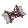 FXQHAN 2 Pcs Magic Hair Comb for Lady Women Girls Hair Styling Combs, Easy Stretch Beaded Combs Clips