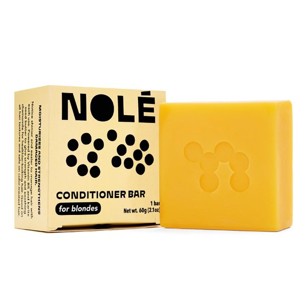 NOLÉ CARE Chamomile Conditioner Bar - Rice Protein Conditioner Bar, Gentle Care for Blondes, Silky Hair, Plastic-Free, 2.12 oz Bar