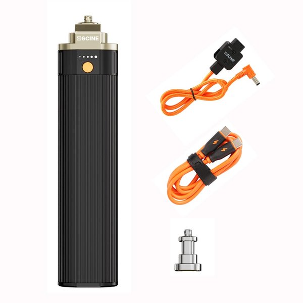ZGCINE Handle Battery Grip,Fill Light Battery Power Grip for Aputure amaran 60ds 60xs lamp Zhiyun Molus X100 with 1/4 Holder Head Interface
