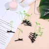 10pcs Green Bean Sprout Hair Clip Plant Grass Hair Accessories Kids DIY for School Home Party Clips and Barrettes