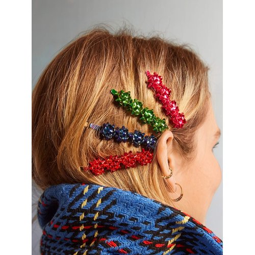 HZEYN Christmas Hair Clips for Women Winter Holiday Wrap Bows Hair Clips Hairpin Festive Jewelry Barrette Headwear Accessories (3PACK Christmas Bows Gold)