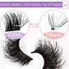 5D Faux Mink Lashes Fluffy - Birthday Mother's Day Gifts Presents for Women Wife 5 Pairs False Lashes Fake Eyelashes Mink Natural Look D Curly Cat-Eye Lashes Dramatic Lashes