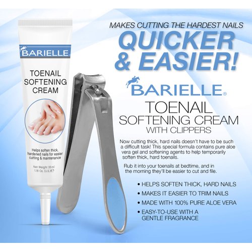 Barielle Toenail Softening Cream 1.18 oz with Barille Nail Clippers