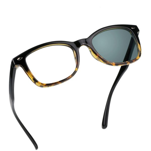 YEIN Blue Light Blocking Glasses, Photochromic Gray Sunglasses, Anti Eyestrain, Computer Reading Glasses, TV Glasses for Women/Men