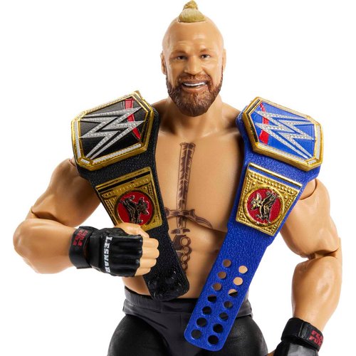Mattel WWE Brock Lesnar Ultimate Edition Action Figure with Interchangeable Accessories, Articulation & Life-Like Detail, 6-inch