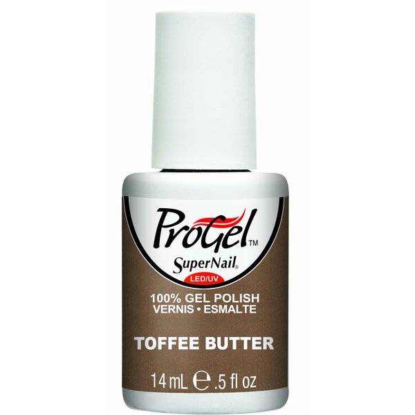 Supernail Gel Polish for Nails, Toffee Butter Shimmer, 0.5 Fluid Ounce