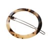 Lurrose 4 Pieces Tortoise Hair Clips Celluloid French Design Barrettes Acrylic Resin Hair Clips Geometric Hair Pins Triangular Circle Leopard Print Barrettes for Women Girls