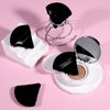 Pimoys 6 Pieces Powder Puff Face Soft Triangle Makeup Puff for Loose Powder Mineral Powder Body Powder Velour Cosmetic Foundation Blender Sponge Beauty Makeup Tools(Black)