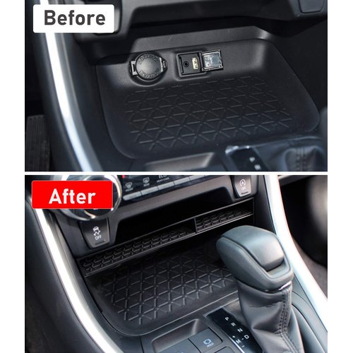 Jaronx Compatible with Toyota RAV4 Center Console Organizer 2024 2023 2022 2021 2020 2019,Center Console Storage Organizer Tray RAV4 Accesssories