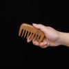 Moreinday Wooden Comb Pocket Comb Wide Tooth Comb Hair Comb Detangler Sandalwood Comb for Hair for Men Women
