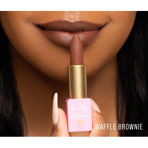 Beauty Bakerie | Long Lasting, Smudge Proof, Quality Matte Lip stick, Lasts All Day | Waffle Things Matte Lipstick - Waffle Brownie