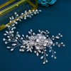 WONRLUA Wedding Hair Pieces for Brides, Rhinestone Bridal Hair Comb, Elegant Wedding Hair Accessories for Bridesmaid