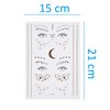 Kare & Kind Temporary Flash Stickers (3 sheets), Face Metallic Art Tattoo (5 sheets), Rhinestone Mermaid Face Jewels (3 Sheets) - Waterproof, Fake Jewelry, Glitter, Bohemian, Costume, Party, Coachella