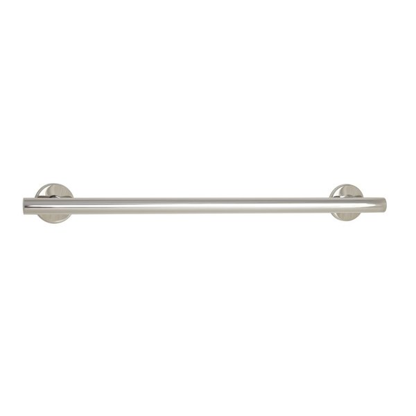 Seachrome 18-inch Coronado Designer Straight Bathroom Shower Grab Bar, Stainless Steel, Polished Chrome
