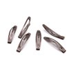 Dofash 4.5CM/1.77IN Mini Slim Snap Hair Clips Hair Barrettes Hair Accessories Braided Hair Clips for Women Thin Hair 20PCS（Brown）