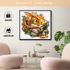 Wooden Puzzles for Adults, Sleeping Dragon Puzzles (Medium, 11.4 * 10.9in, 200pcs) with Wood Box, Unique Animal Shape Puzzles, Wooden Puzzles for Family Games and Birthday Gifts