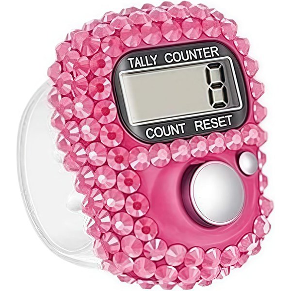 Fansoftiks Electronic Finger Tally Counter,Portable Digital Clicker with Resettable Display,Mini Lap Counter for Golf, Track and Field,Sports/Classroom/Gym Counting Accessories