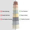 Stacking Cups Activity for Baby | Early Development and Sensory Training | Silicone Soft Teething Toy | Baby Stackable Cups | Bath & Water Table Toys | BPA Free | Age 6+ Months | 8 Count Set