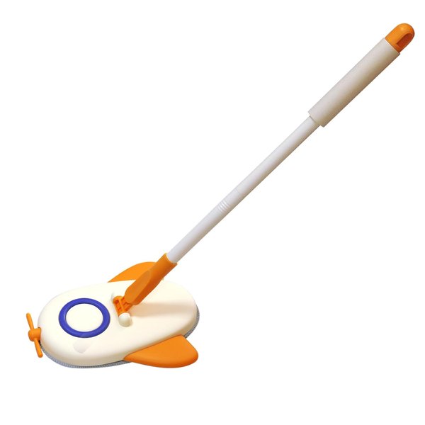 SCKTYZS Kids Cleaning Toy for Toddlers, Kids Mop Set for Kids for Play, Pretend Home Cleaning Play Game, Mini Cartoon Airplane Rotating Sweep Mop for Boys and Girls Ages 3+…