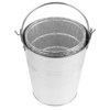 Drip Grease Bucket Can & 12-Pack Liners for Traeger 20/22/34, Pit Boss, etc Pellet Smoker Grill (Silver 12)