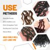 BLL Ocean Wave Crochet Hair Deep Wave Curly Braiding Hair For Boho Braids 2 Packs Long Wavy Braiding Synthetic Hair Extensions For Black Women (30 Inch(Pack of 2), 1B)