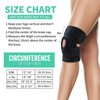 ABYON Adjustable Knee Brace for Knee Pain Relief, Meniscus Tear, Arthritis, LCL, MCL Support - Black Unisex