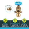 SharkBite 3/4 Inch x 3/4 Inch MHT Garden Valve, Multi Turn, Push to Connect Brass Plumbing Fitting, PEX Pipe, Copper, CPVC, PE-RT, HDPE, 24623LF