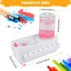 CJWDZ Brush Rinser Set Paint Cleaning Tools Makeup Brush Cleaner Machine, Paint Brush Cleaner Brush Rinser Running Water Circulation Paint Brush Cleaner (White Pink)