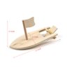 Yimaa 6 Pack DIY Wood Boat Model Wooden Sailboat Craft Wooden Boat Model Kits to Build Rubber Band Paddle Boat Toys for Kids Children Handmade DIY Craft Gift School Projects