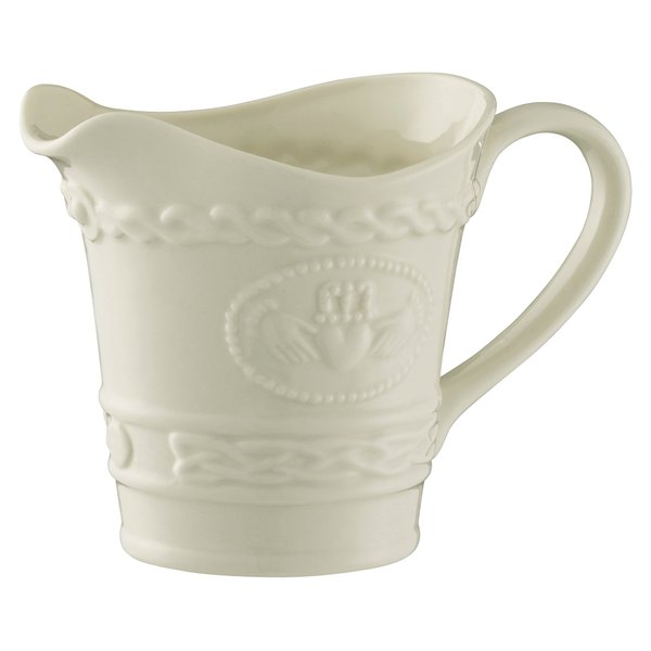 Belleek Claddagh Cream Jug, White