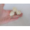 Shimmering marbled vanilla blonde white arc hair claw clip