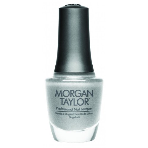 Morgan Taylor Nail Lacquer (Tinsel My Fancy) Silver Sparkle Nail Polish, Finger Nail Polish, Long Lasting Nail Polish, Silver Nail Lacquer, Finger Nail Polishes, 5 ounce