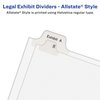 Avery 26-50 Legal Exhibit Dividers for 3 Ring Binders, 25-Tab Sets, Allstate Style, 5 Binder Divider Sets (21702)