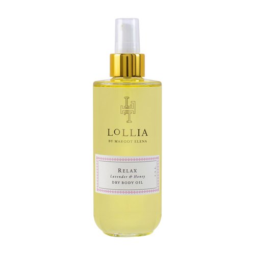 LOLLIA Relax Dry Body Oil, 6.8 Fl. Oz. – Lavender & Honey – Women’s Body Oil, Scented Body Oil, Moisturizing Body Oil, Dry Body Oil for Women, For All Skin Types