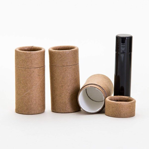 1/2 OZ (Short) Kraft Paperboard Lip Balm/Deodorant/Cosmetic/Lotion Tubes x50