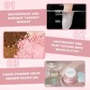 IONSGAKO Pink Translucent Setting Powder Shimmer Glitter Loose Setting Powder Oil Control Matte Finishing Setting Face Powder Makeup for All Skin Tones
