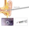 Jiusion 9PCS Earpick Spoon, Accessories for 3.5mm Diameter Otoscope - Metal Ear Spoon, Spiral Ear Pick for Adults Children
