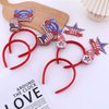 Dremcoue 4th of July Headband Independence Day Head Boppers 4th of July Decorations Hair Band Hair Hoop Patriotic Party 4th of July Festival Headdress Accessories 4Pcs